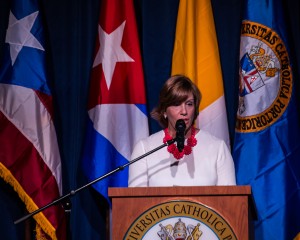 El panel Puente Cultural y Académico a Cuba estuvo a cargo de varios facultativos entre ellos  la profesora Caridad E. Álvarez.
