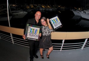 La reportera Jalibeth Rodríguez Rivera y Javier Galarza Berenguer fueron reconocidos durante la Semana de la Televisión.
