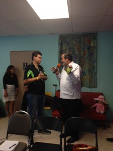 El presidente, Dr. Jorge Iván Vélez Arocho en entrevista con Arranca Puerto Rico en Mayagüez.